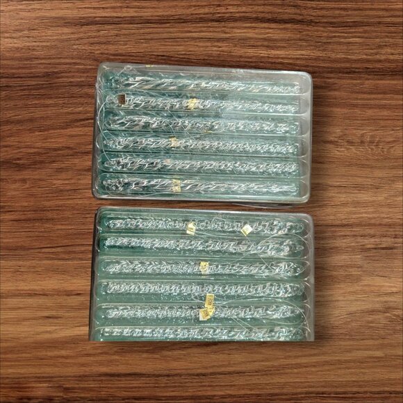 Living Quarters Clear Glass Icicle Ornaments Set Of 12 - Picture 1 of 5